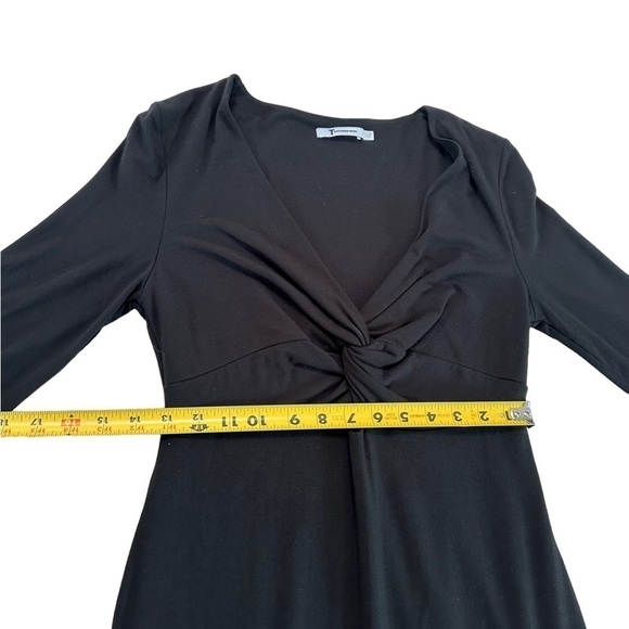 T by Alexander Wang Twist Front Black Dress Size Large - Picture 7 of 16
